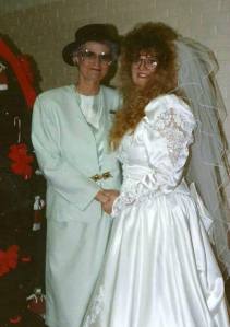 Aunt Gail and me at my wedding